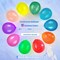 60 Pack Balloons Assorted Color 12 Inches Rainbow Latex Balloons, 10 Bright Color Balloon Arch Kit